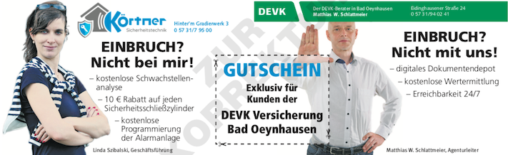 EINBRUCH? Nicht bei mir! &ndash; EINBRUCH? Nicht mit uns! #HausratverSICHERung